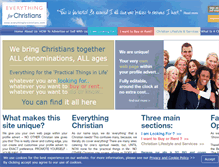 Tablet Screenshot of everythingforchristians.com